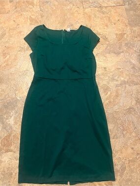 Old Navy Emerald Green Cap-Sleeve Sheath Dress